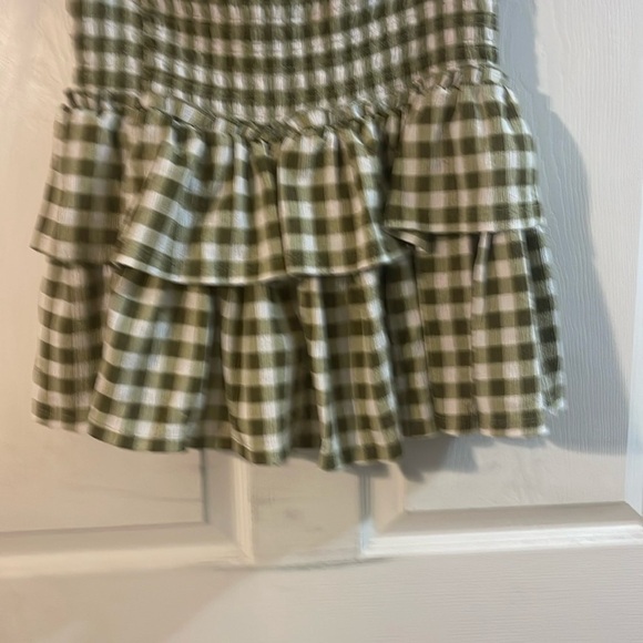 Cato Green Plaid Ruffle Mini Skirt - Picture 3 of 9
